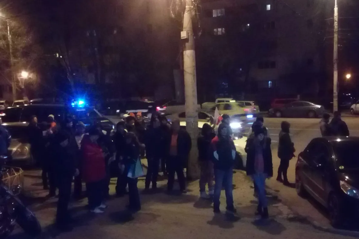 Și gălățenii au protestat duminică seara împotriva Ordonanței 7