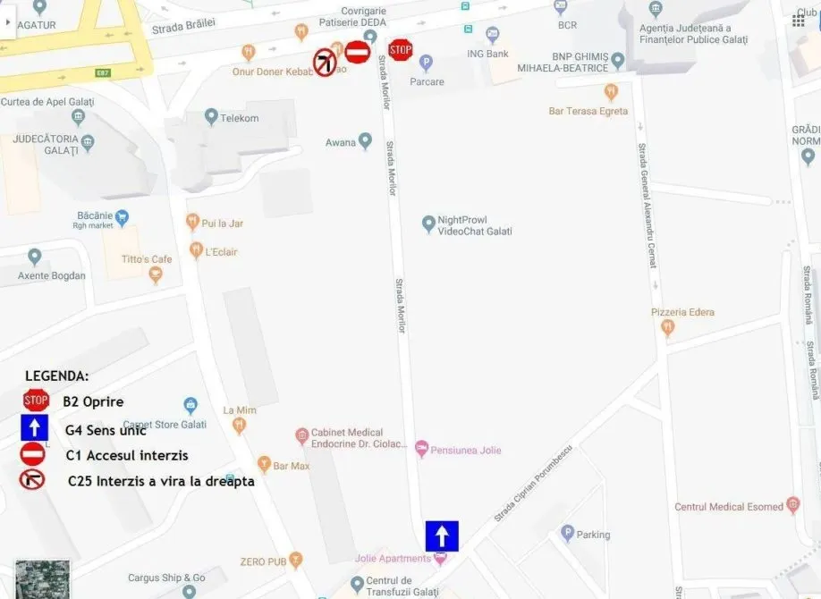 Reguli noi de circulaţie pe strada Morilor din Galaţi