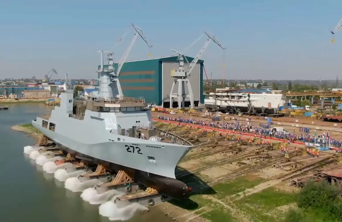 Damen Galaţi a lansat o a doua corvetă pentru marina pakistaneză