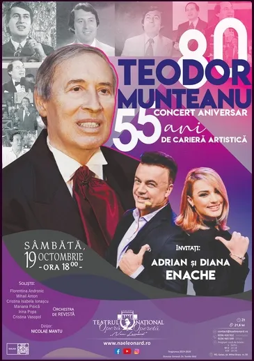 Cunoscutul solist Theodor Munteanu, sărbătorit la 80 de ani