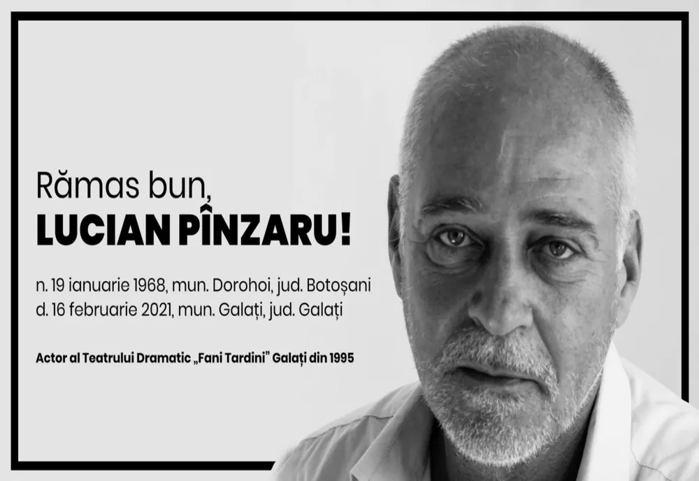A murit actorul Lucian Pînzaru