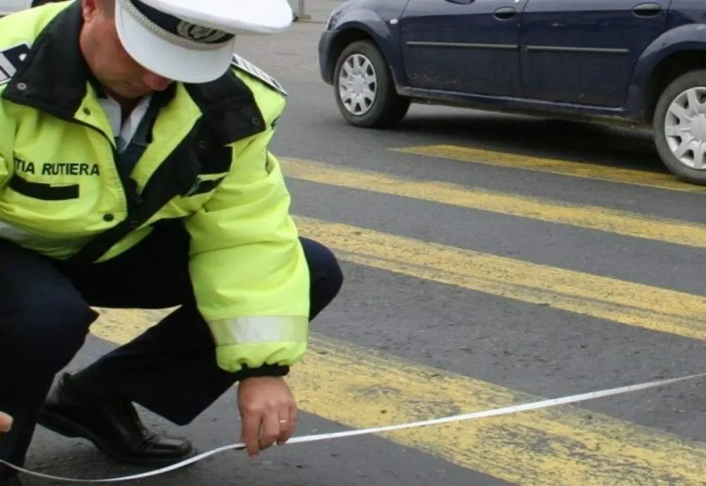 Accident rutier soldat cu rănirea unui pieton