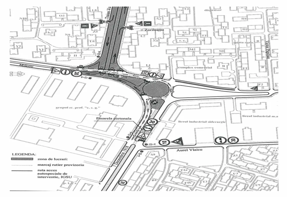 Restricții de trafic începând cu data de 29 iunie 2021, de la ora 7.30