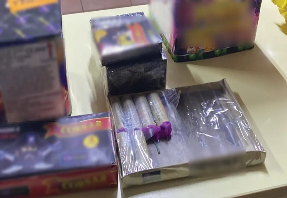 Materiale pirotehnice în valoare de peste 8300 lei, descoperite în zona de competență
