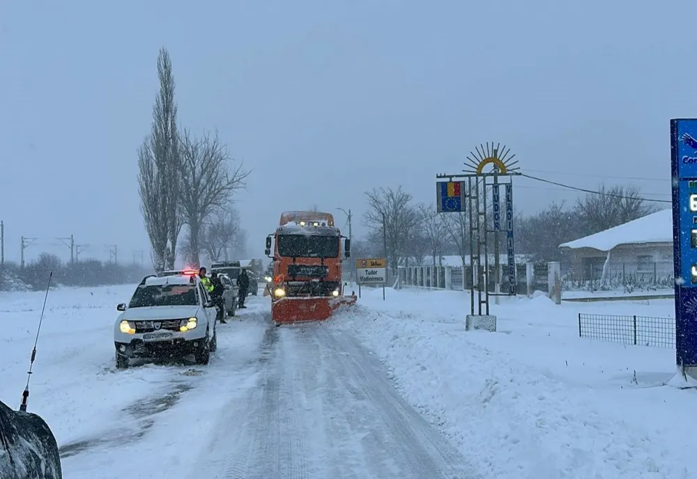 Cum se circulă pe drumurile din judeţul Galaţi, duminică, 29 ianuarie, la ora 17.00