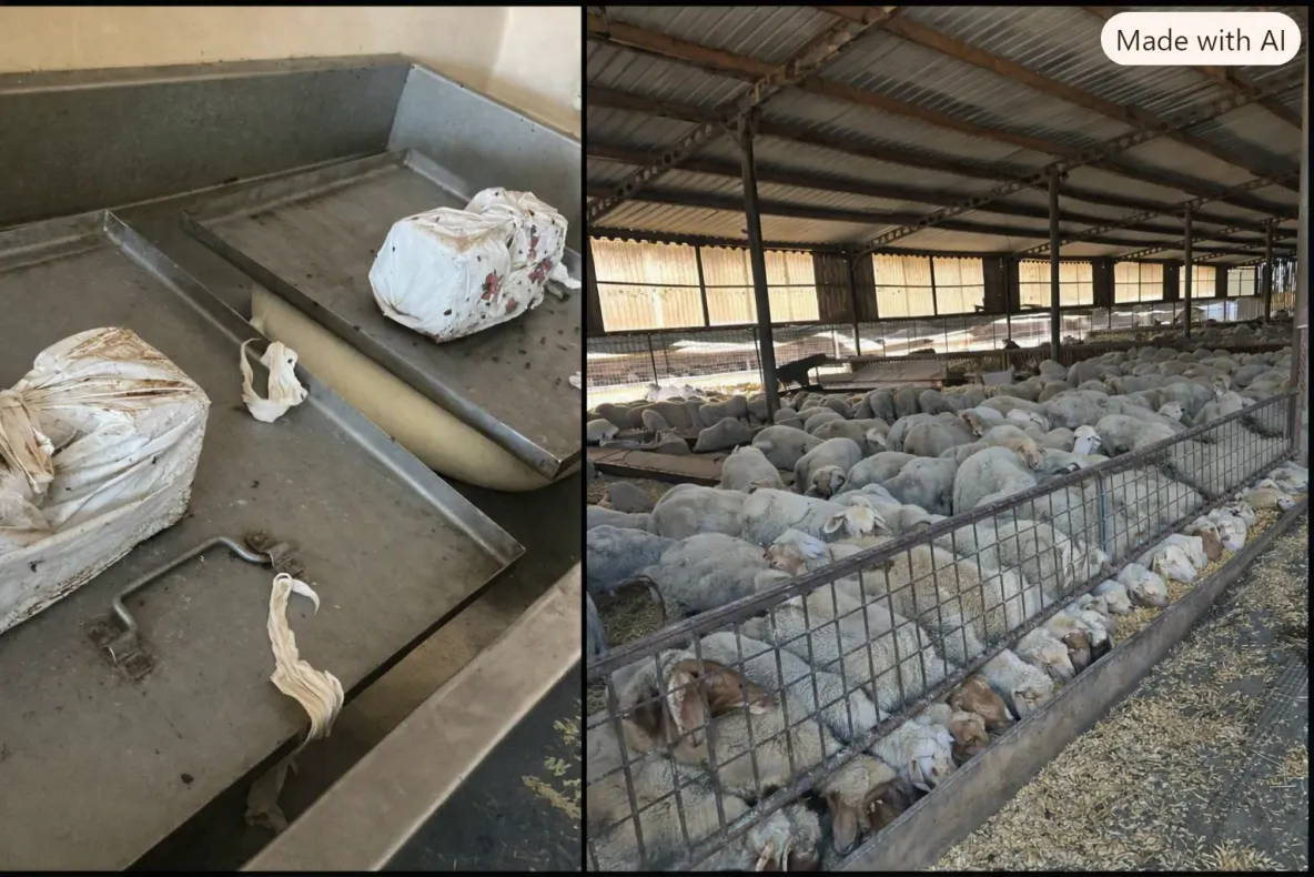 Animale bolnave și moarte ținute împreună cu cele sănătoase la o fermă din Brăila