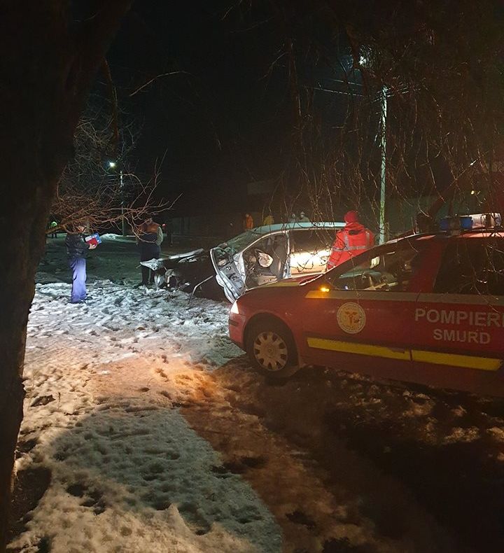 Grav accident de circulație în comuna Smârdan, lângă Galați