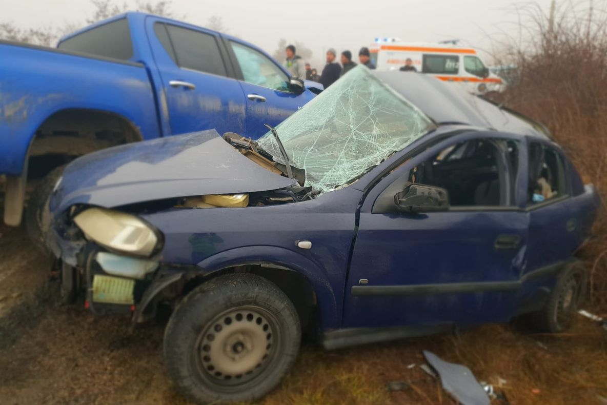Accident cu victimă într-o intersecţie recunoscută pentru incidente rutiere