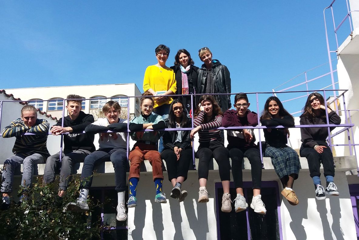 Elevi francezi, în vizită la colegii din Liceul de Artă "D. Cuclin"