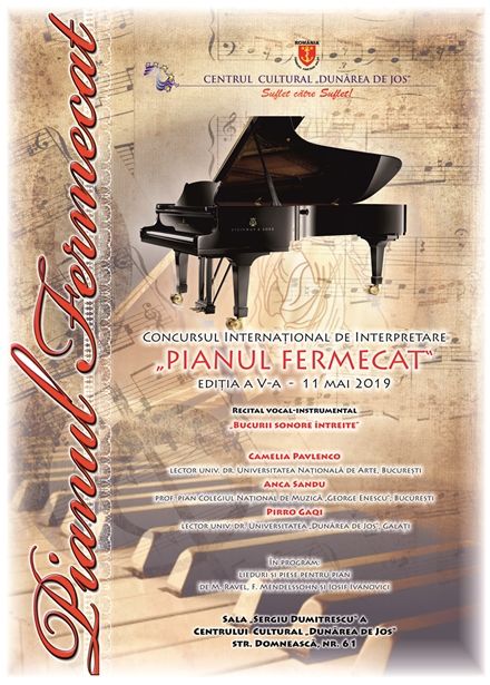 60 de participanţi la concursul "Pianul fermecat" de la Galaţi