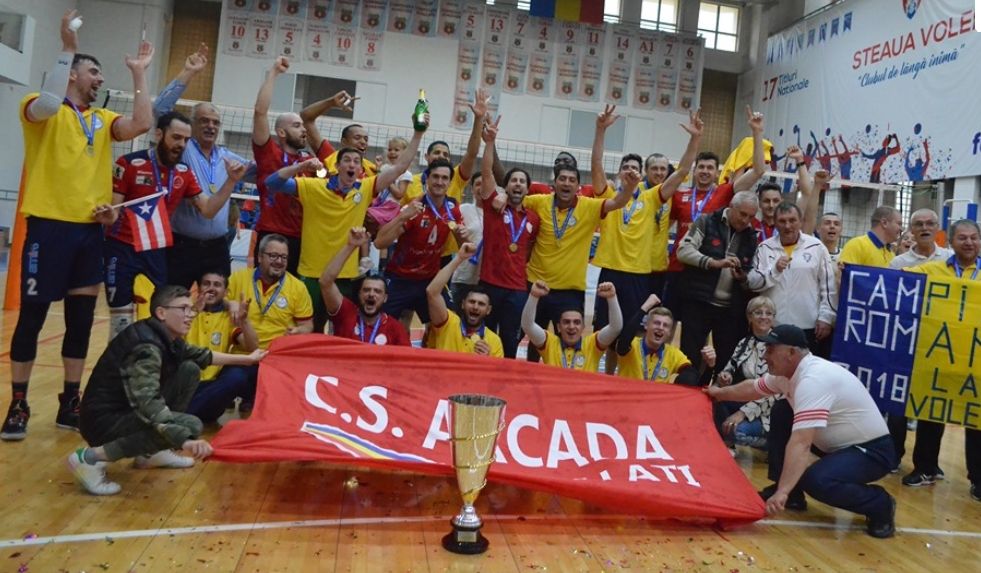 CSM Arcada Galaţi - campioană naţională la volei masculin