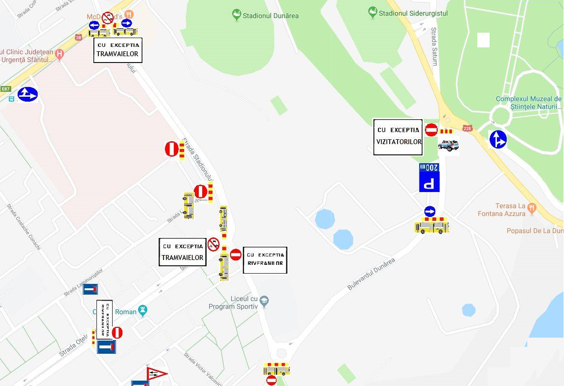 ”FORZA ZU” închide traficul pentru trei zile pe câteva străzi din Galați