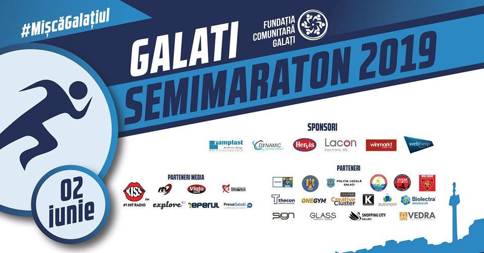 Semimaratonul Galați 2019 se va desfășura duminică