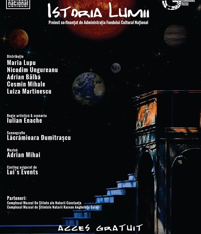 Teatru inedit la Planetariu, în cadrul Complexului Muzeal de Științele Naturii