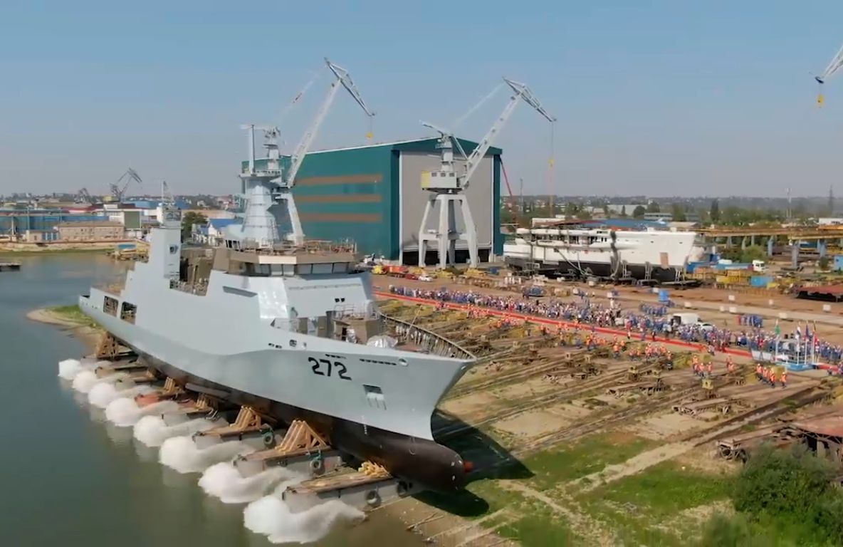 Damen Galaţi a lansat o a doua corvetă pentru marina pakistaneză