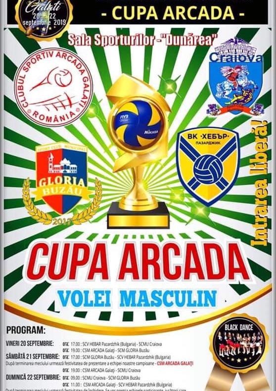 Turneul de volei masculin "Cupa Arcada", în weekend, la Galaţi