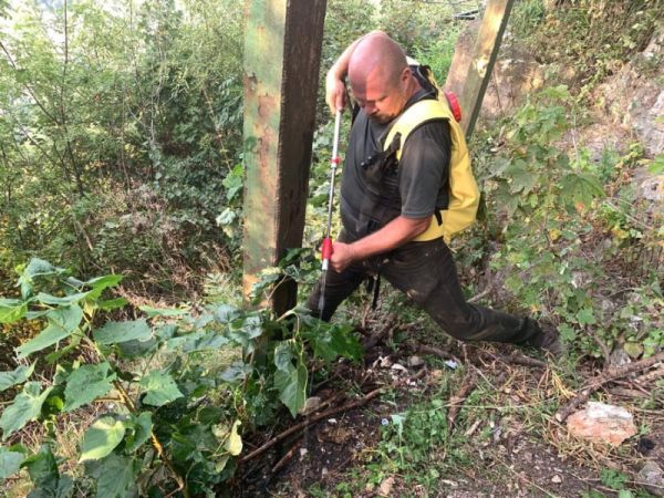 O gospodărie din comuna Umbrăreşti, mistuită de flăcări