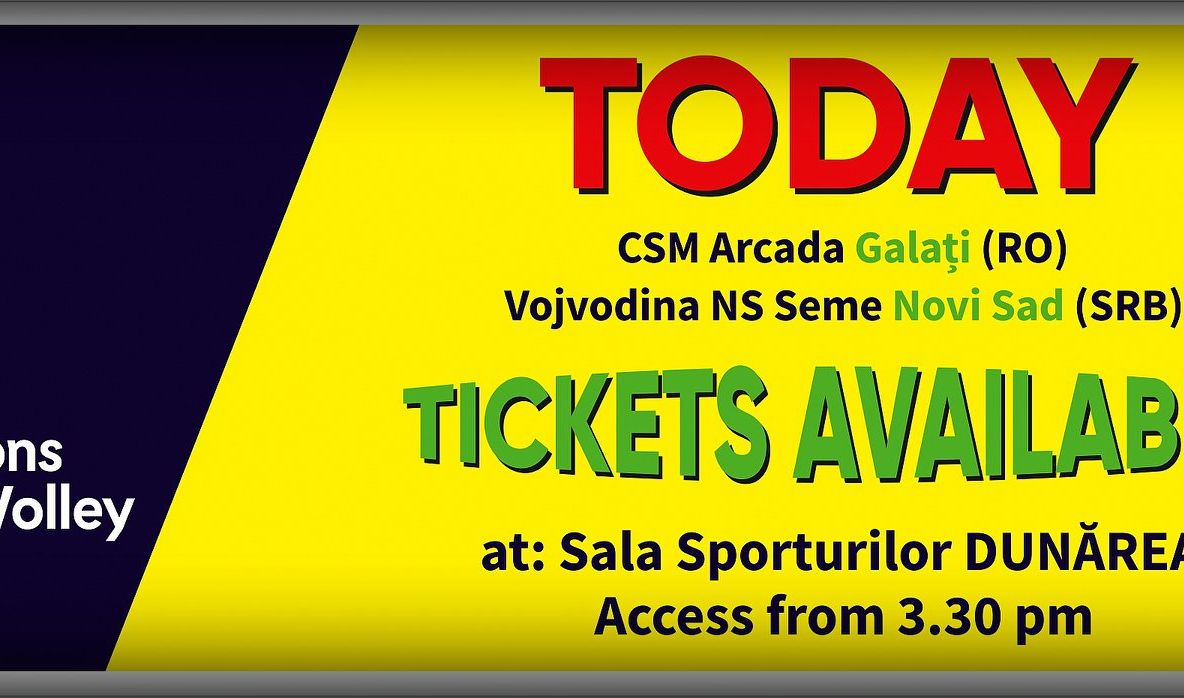 Debut în Liga Campionilor a echipei de volei masculin Arcada Galați