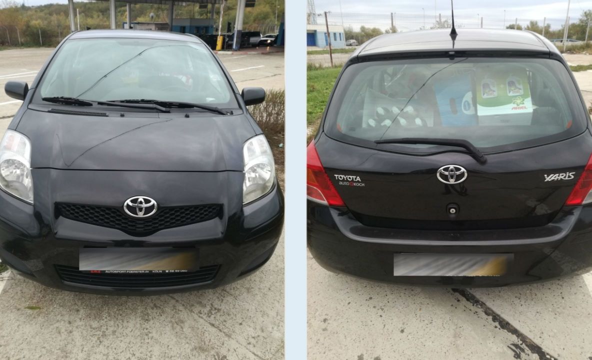 Prins la frontieră cu un autoturism neînmatriculat corespunzător