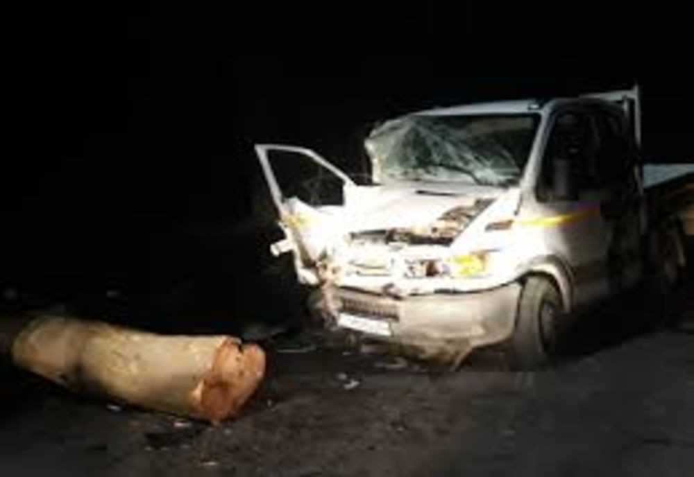 Două persoane au ajuns la spital după ce o autoutilitară a intrat într-o căruță