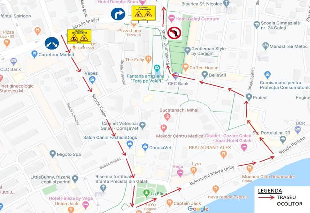 Pasajul Dunărea - lucrările sunt în desfășurare