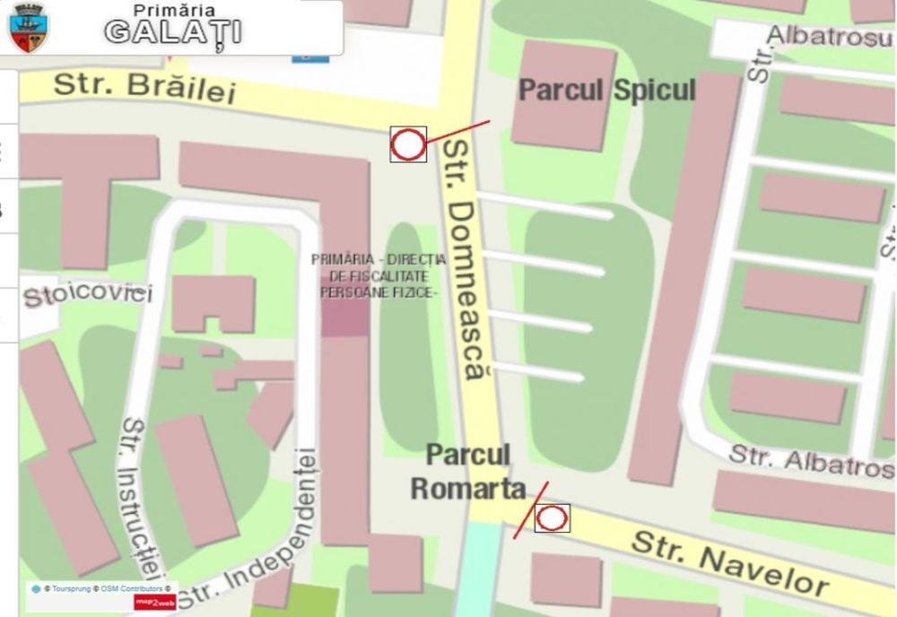 Fiecare sfârșit de săptămână va face indisponibilă autoturismelor o porțiune din strada Domnească