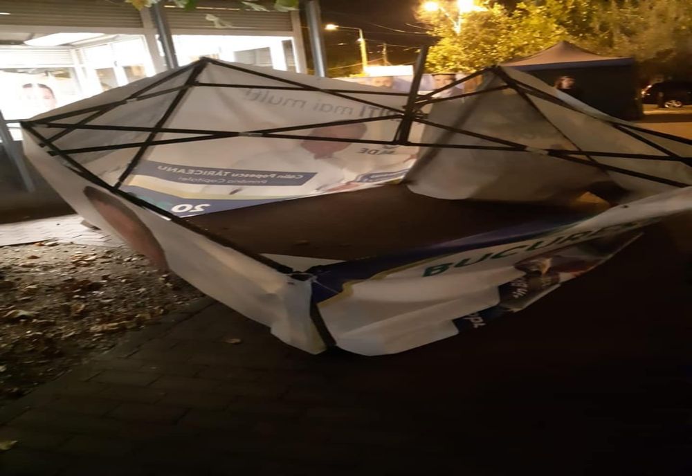 Candidatul ALDE la Primăria Sectorului 3 anunță că i-au fost vandalizate corturile de campanie