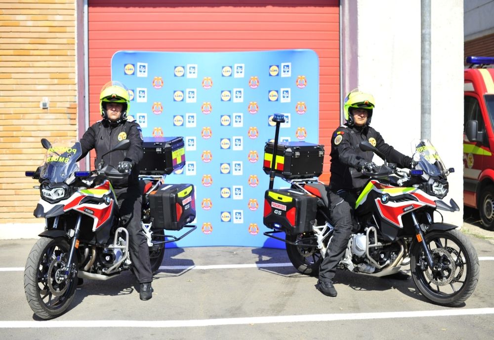 ISU Galați - paramedicii gălățeni dispun de astăzi de motociclete de intervenție