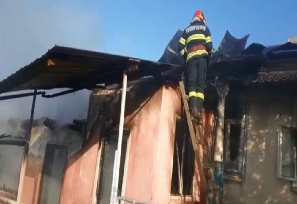 Incendiu la o gospodărie din localitatea gălățeană Costache Negri