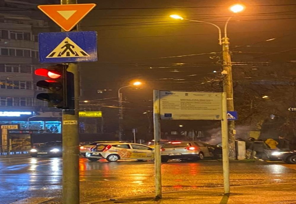 Accident la dintre străzile Frunzei și Brăilei, din municipiul Galați