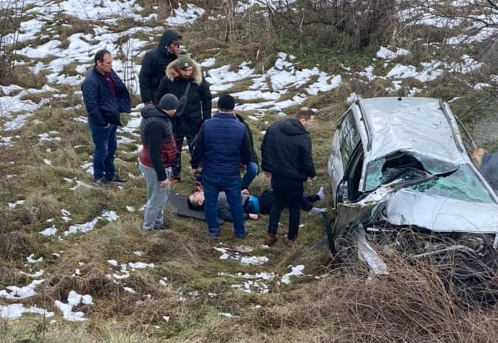 Accident pe șoseaua dig