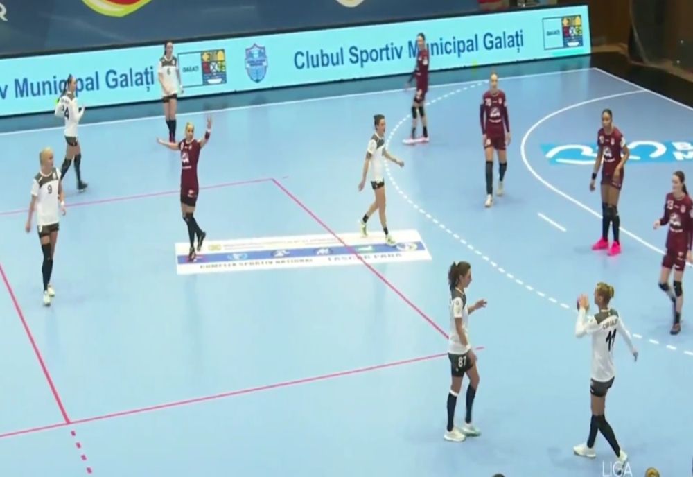 CSM Galați a pierdut meciul cu Rapid, deși au făcut o repriză secundă foarte bună