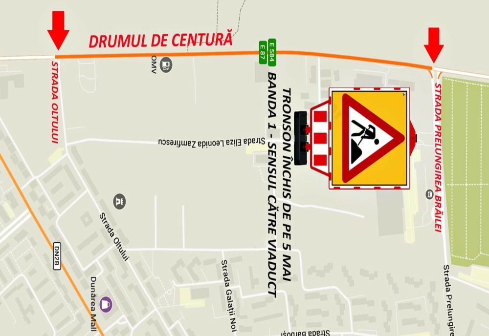 Antenție șoferi! Se închid două tronsoane ale Drumului de Centură