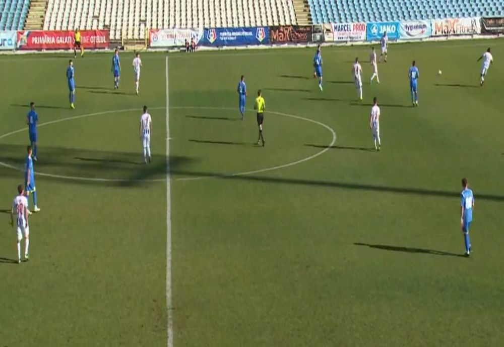 Oțelul Galați a câștigat cu 4-1 meciul cu CSM Rm. Sărat și încheie turul pe primul loc în seria a II-a