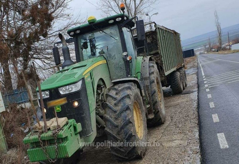 Gălățean fără permis de conducere, depistat conducând un ansamblu rutier cu remorcă neînmatriculată