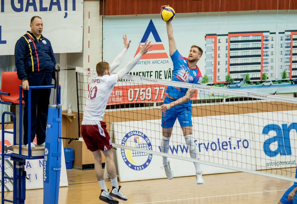 Arcada Galați a câștigat fără emoții meciul cu Rapid București