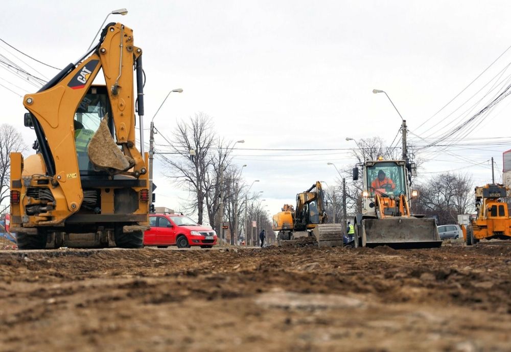 Circulație închisă pe două bulevarde din municipiul Galați unde se desfășoară lucrări de modernizare