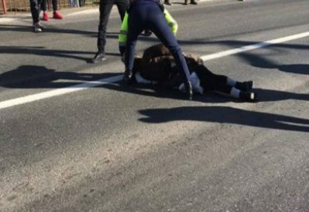 Pieton accidentat în localitatea Cudalbi