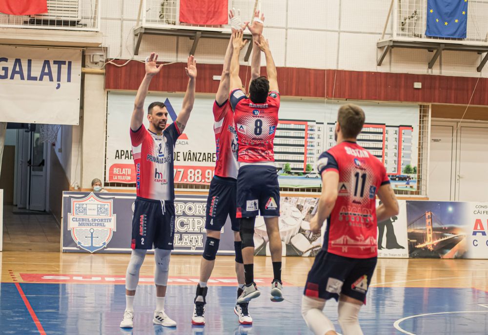Arcada Galați s-a calificat în Final Four-ul Cupei României la volei masculin