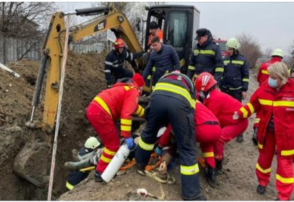 Accident de muncă pe un șantier edilitar din Tecuci