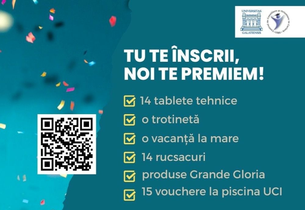 A treia ediție a concursului „Tu te înscrii, noi te premiem” 