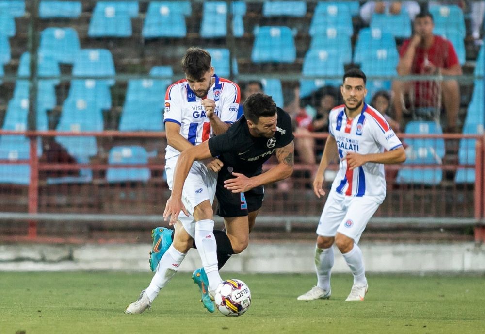 Nou promovată în Liga a 2-a, Oțelul Galați a pierdut la limită amicalul cu vicecampioana României