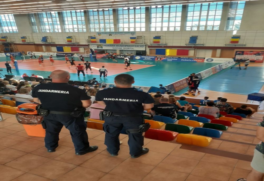 Depistat de jandarmi în arena sportivă având aplicată interdicția participării la meciuri de volei