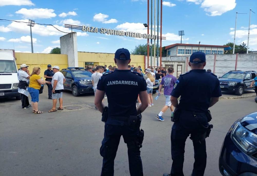 Măsuri de ordine publică la meciul de fotbal dintre Oțelul Galați și Politehnica Iași