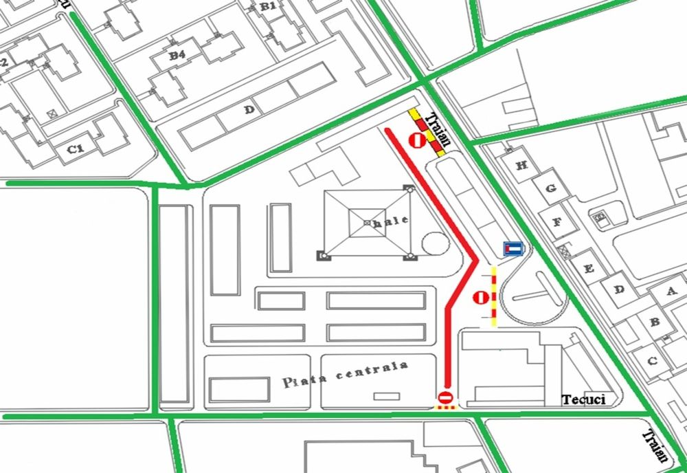 Pe durata Târgului de Toamnă se închide traficul în zona Piața Centrală din municipiul Galați