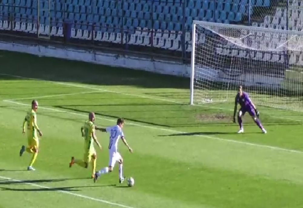 SC Oțelul Galați pierde la limită meciul cu ultima clasată din prima ligă CS Mioveni, scor 0-1