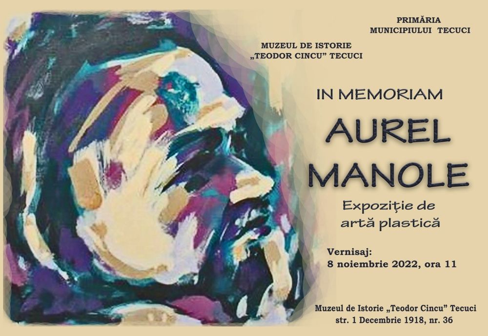 Expoziția „In memoriam Aurel Manole” la Muzeul de Istorie „Teodor Cincu”