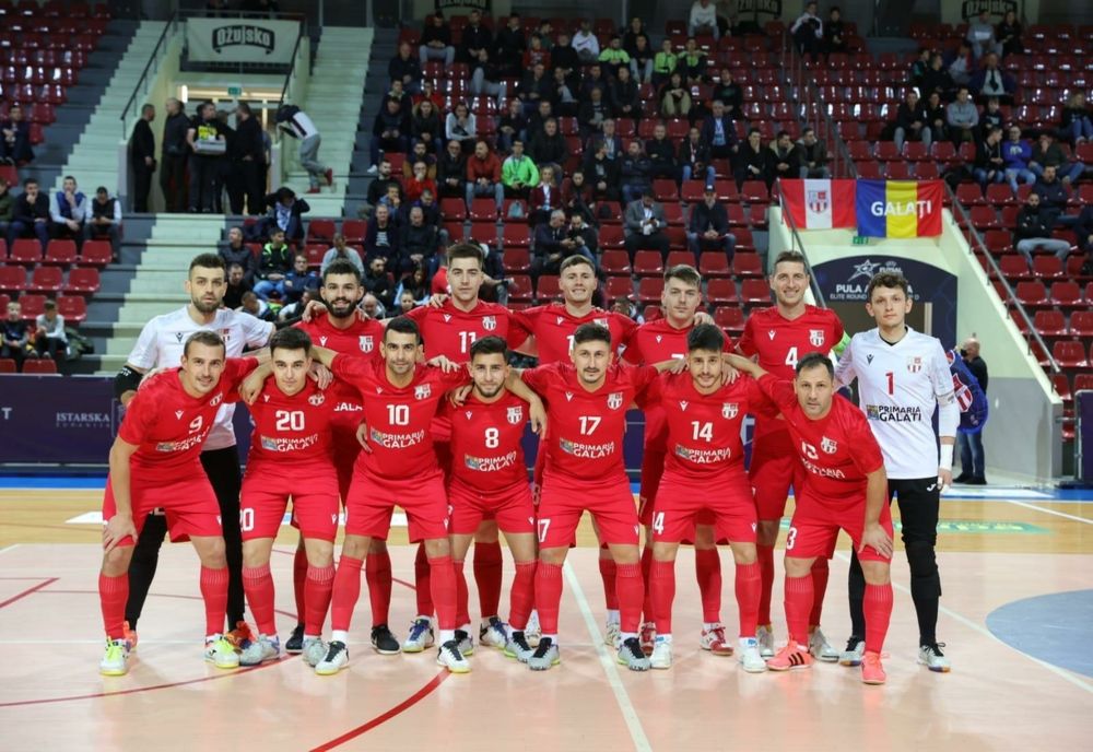 United Galați a fost învinsă cu 6-2 (5-1) de Barcelona, campioana Europei la futsal