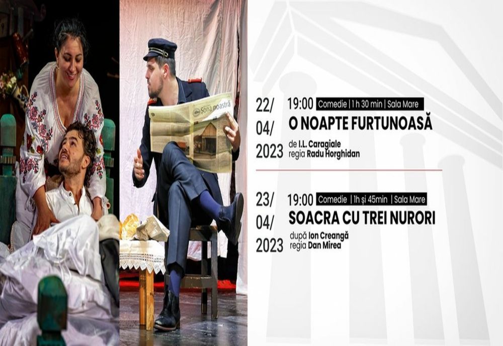 Teatrul Dramatic „Fani Tardini" Galați vă invită la spectacolele programate sâmbătă și duminică