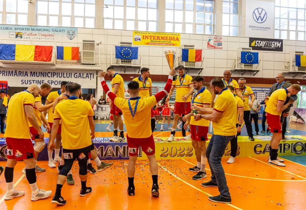 CSM Arcada Galați a câștigat al cincilea titlu național de campioană la volei masculin